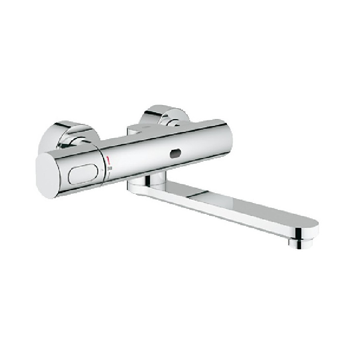 Grohe Eurosmart Cosmopolitan E bateria umywalkowa ścienna elektroniczna na podczerwień z termostatem chrom- sanitbuy.pl