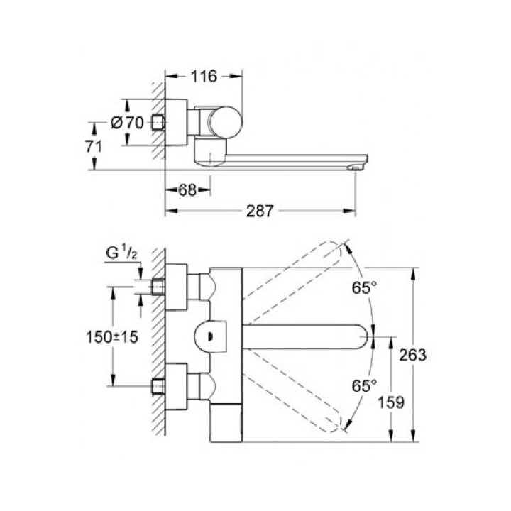 Część zewnętrzna miksera Gessi Goccia chrom- sanitbuy.pl